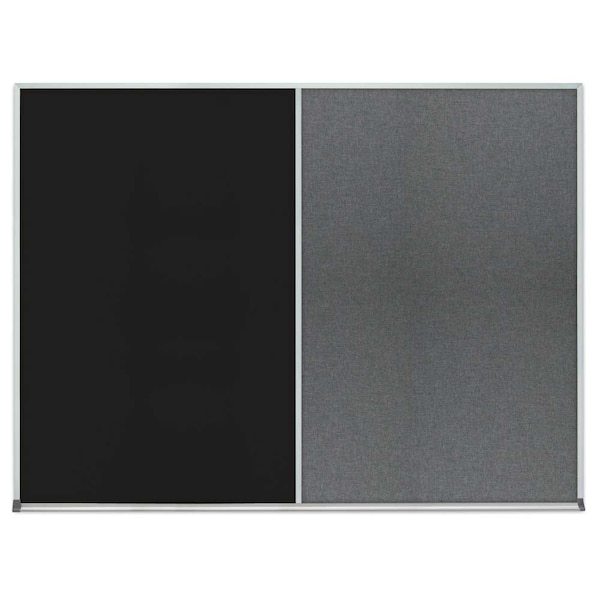 Single Door Radius Corkboard, 18"x24", Bla, UV7000RC-BLACK-CORK